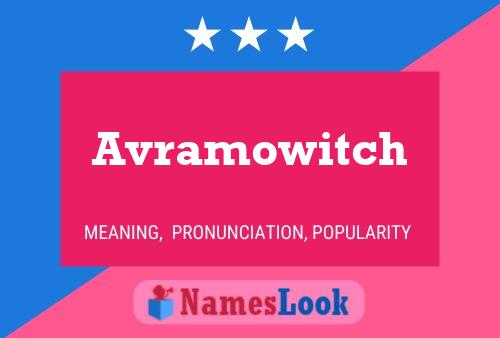 Постер имени Avramowitch