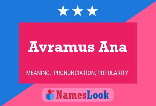 Постер имени Avramus Ana