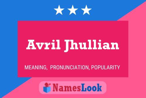 Постер имени Avril Jhullian