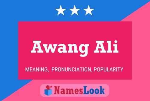 Постер имени Awang Ali