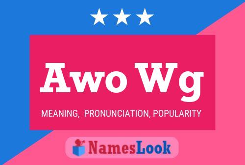 Постер имени Awo Wg