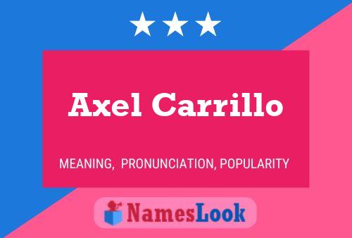 Постер имени Axel Carrillo