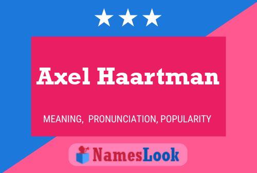 Постер имени Axel Haartman