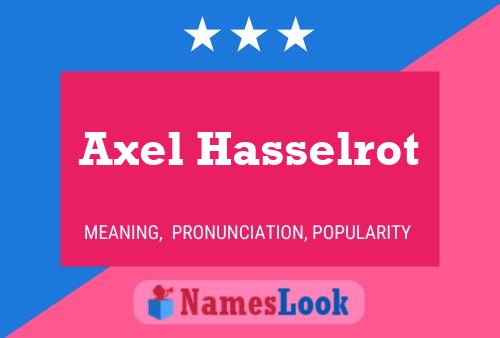 Постер имени Axel Hasselrot