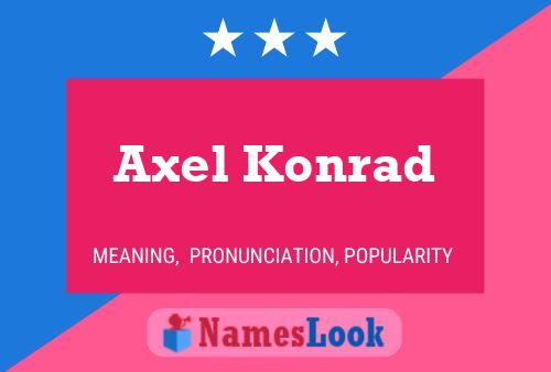 Постер имени Axel Konrad