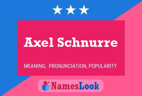 Постер имени Axel Schnurre