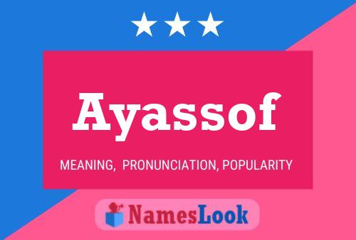 Постер имени Ayassof