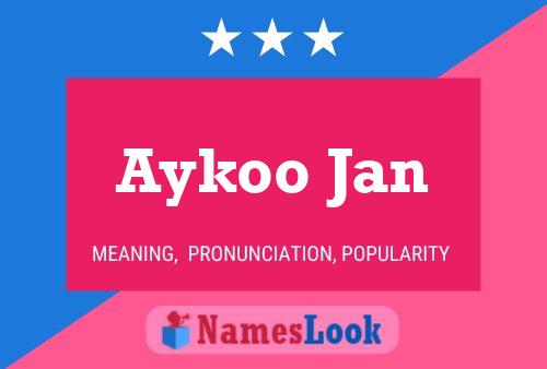 Постер имени Aykoo Jan