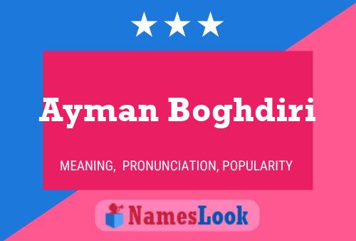 Постер имени Ayman Boghdiri