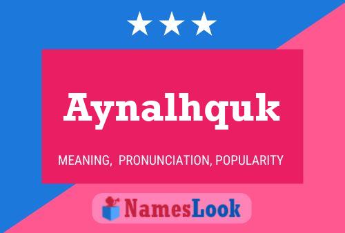 Постер имени Aynalhquk