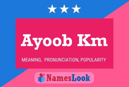 Постер имени Ayoob Km