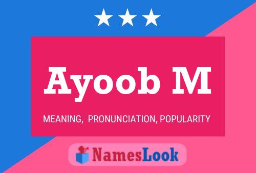 Постер имени Ayoob M