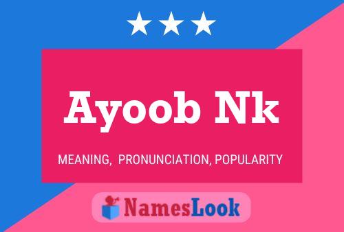 Постер имени Ayoob Nk