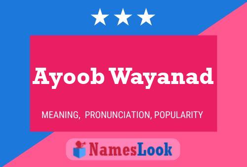 Постер имени Ayoob Wayanad