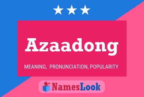 Постер имени Azaadong