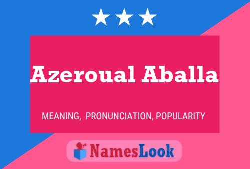 Постер имени Azeroual Aballa