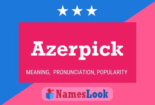 Постер имени Azerpick