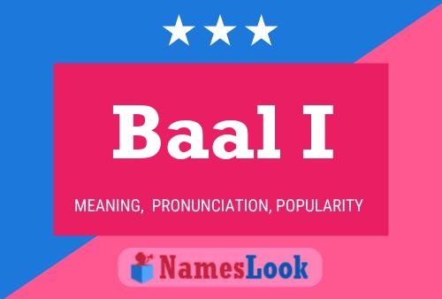 Постер имени Baal I