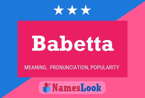 Постер имени Babetta