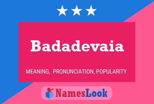 Постер имени Badadevaia