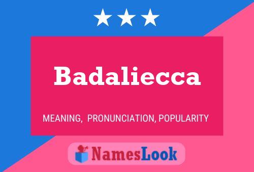 Постер имени Badaliecca