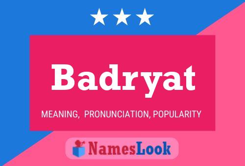 Постер имени Badryat