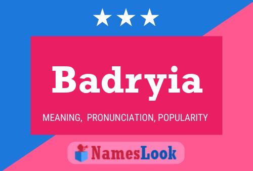 Постер имени Badryia