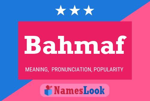 Постер имени Bahmaf