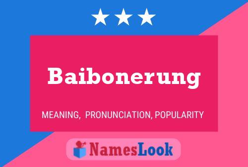 Постер имени Baibonerung