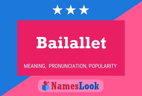 Постер имени Bailallet