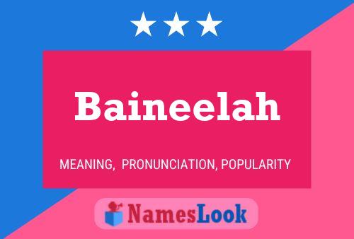 Постер имени Baineelah