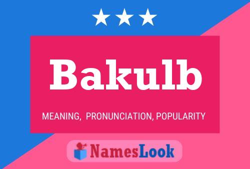 Постер имени Bakulb