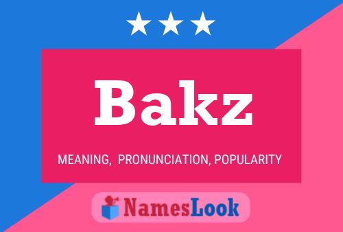 Постер имени Bakz