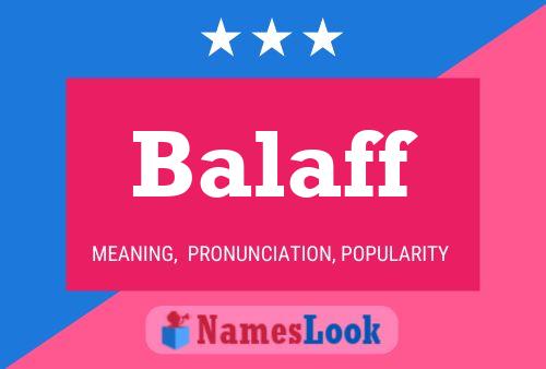 Постер имени Balaff