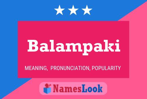 Постер имени Balampaki