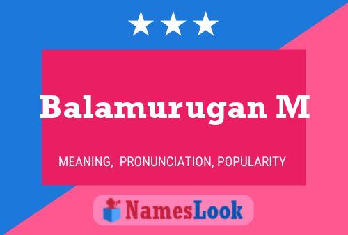 Постер имени Balamurugan M