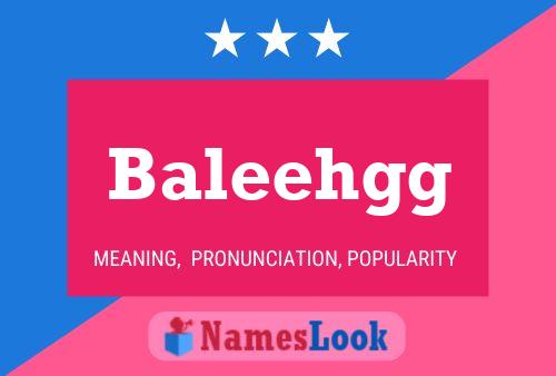 Постер имени Baleehgg