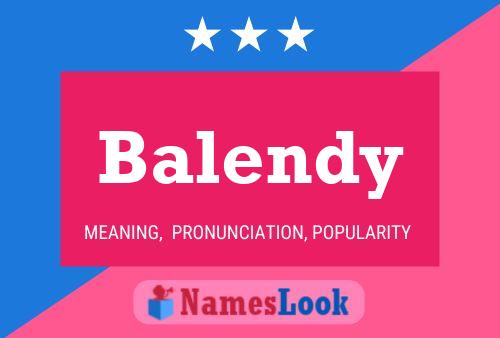 Постер имени Balendy