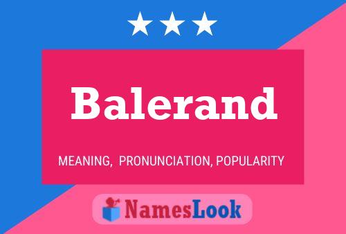 Постер имени Balerand