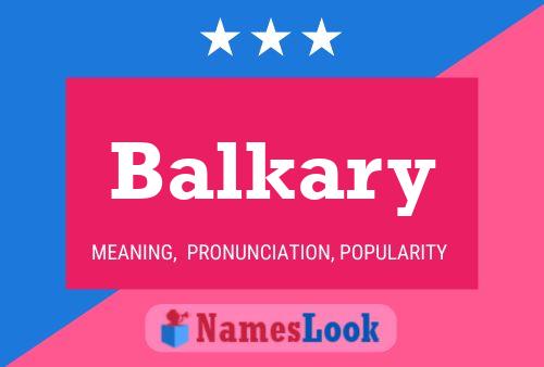 Постер имени Balkary