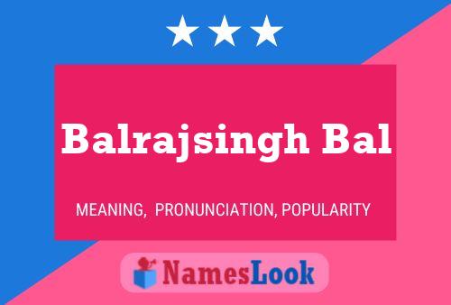 Постер имени Balrajsingh Bal