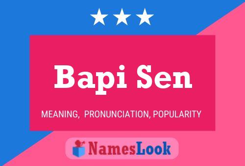 Постер имени Bapi Sen