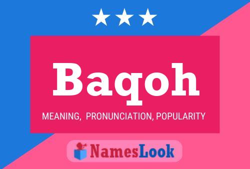 Постер имени Baqoh