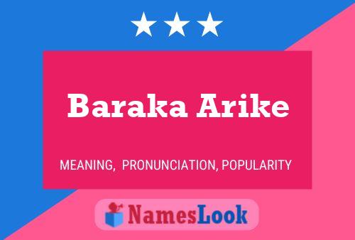 Постер имени Baraka Arike