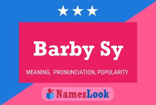 Постер имени Barby Sy