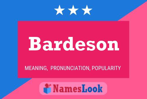 Постер имени Bardeson