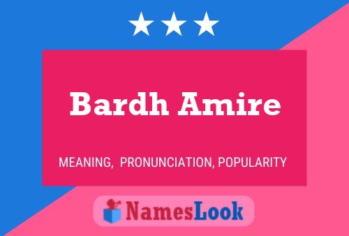 Постер имени Bardh Amire