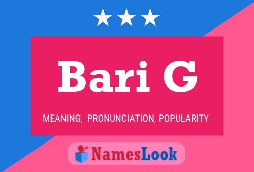 Постер имени Bari G