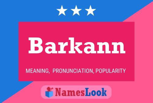 Постер имени Barkann