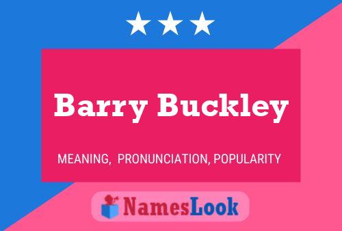 Постер имени Barry Buckley